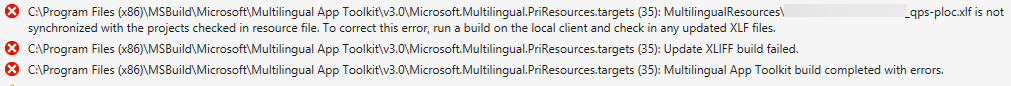 Multilingual App Toolkit build errors