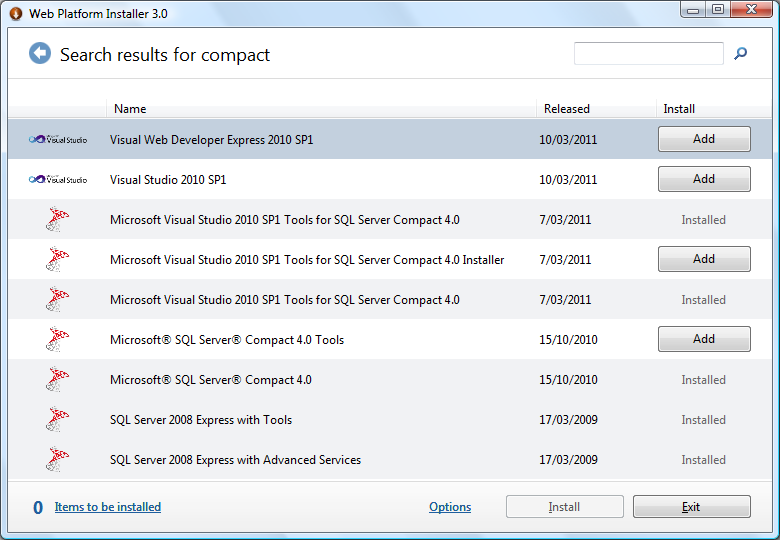 WebPI3SQLCE4