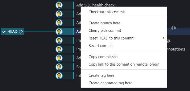 GitKraken commits