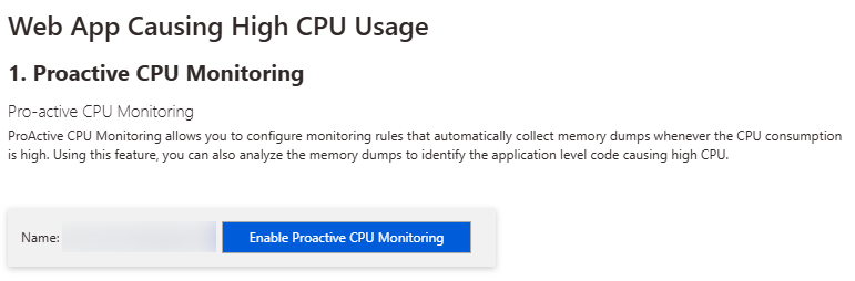 App Service High CPU